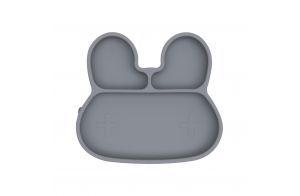 Stickie Plate | Bunny | Grey