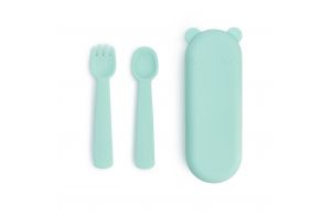 Feedie | Fork & Spoon | Minty Green