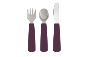 Feedie | Cutlery | Set of 3 | Plum